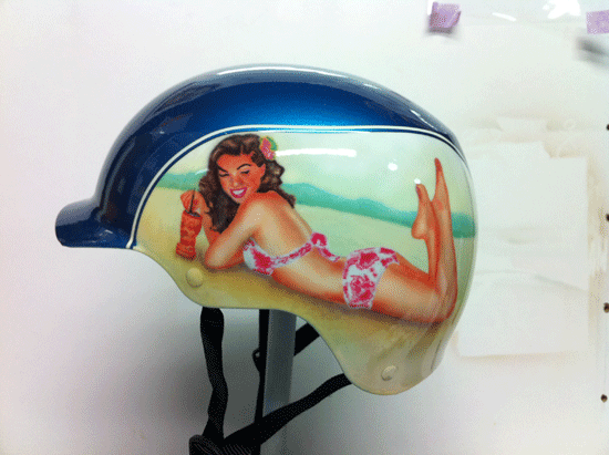 Airbrush PinUp Helmet